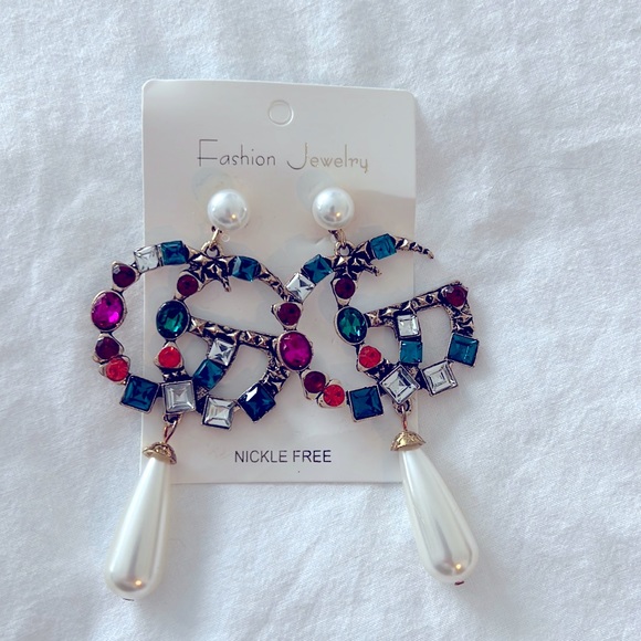 GG pearl earrings - Picture 1 of 2